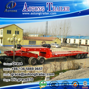 Remorque semi-remorque à plateau surbaissé pour camion lourd, fabrication chinoise, à <span class=keywords><strong>vendre</strong></span> - Product Image 4