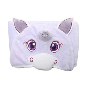 Suave de bambú orgánico 500gsm Rosa <span class=keywords><strong>unicornio</strong></span> bebé niña con capucha de <span class=keywords><strong>toalla</strong></span> con capucha 100% algodón de Bambú - Product Image 2