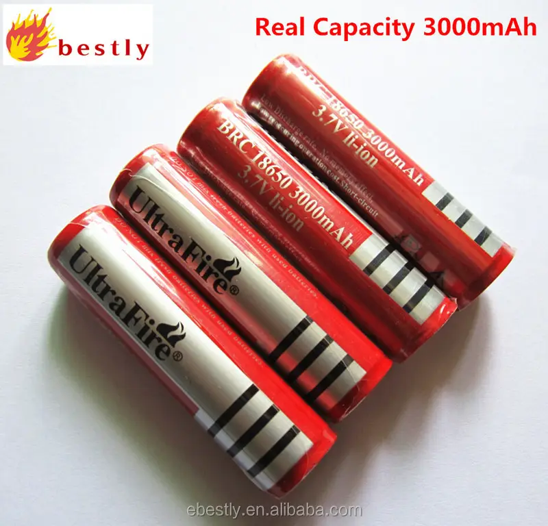 De alta capacidad de la batería UltraFire 18650 de 6800mAh 3,7 V recargable de Li-Ion de la batería