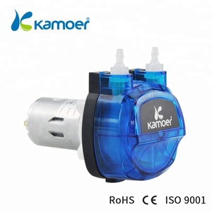 KamoerKHM高精度DCモーター3ローターper動ポンプ重硫酸ナトリウム、プラスチックギアドライブ付きNorpreneチューブ