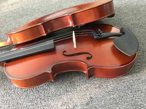 China Factory Sinomusik Precio al por mayor Barniz de pulverización de alta calidad Violín sólido Mate Rojo Marrón Instrumento de cuerda Etiqueta personalizada - Product Image 3