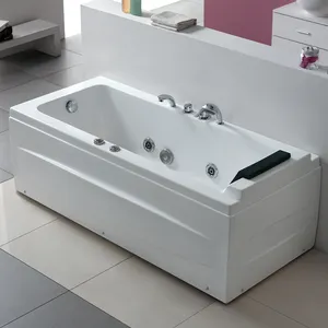 Duşlar Bağlantısız ile K-619 Dikdörtgen Akrilik masaj Küvet küçük banyo masaj jakuzi küvet outlet