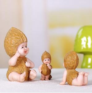 3D Walnoot Baby Leuke Opknoping Voeten Pop Ornamenten Creatieve Thuis Ambachten Siliconen Mal