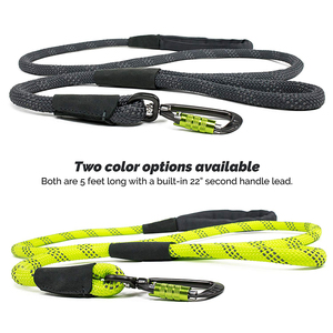 Correa de Nailon Inspirada en el Escalismo para Perros de Razas Medianas/Grandes, Doble Asa de Control, Costuras Reflectantes, Cintas Personalizadas - Product Image 5