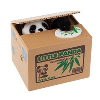 Giocattolo divertente panda rubare i soldi automatica steal coin piggy bank