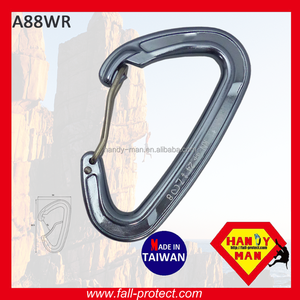 Mousqueton d'escalade en aluminium A88WR - Crochet de camping pour accrocher un hamac, équipement de rigging extérieur et fixation d'articles - Product Image 3