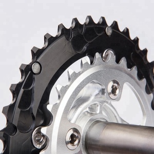 AZ9-AD710 Nero anodizzato argento anodizzato in lega di alluminio 10 velocità mountain bike manovella 170 millimetri 175 millimetri guarnitura - Product Image 2