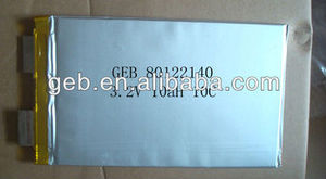 10c LiFePO4 pil hücresi 3.2V 10ah - Product Image 1
