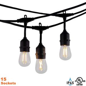 קפה פטיו תלייה חיצוני עמיד למים גלוב led מחרוזת אורות עם מתכת גוונים - Product Image 5