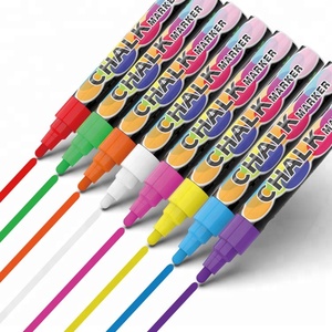 ¡Increíble de Color neón plumas tiza líquida marcadores 8/18 paquete de vidrio de vino marcadores y etiquetas de <span class=keywords><strong>pizarra</strong></span> - Product Image 4