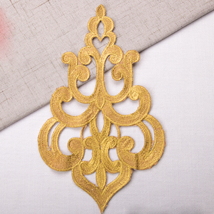 موضوع الذهب شارة مطرّزة الزفاف الرجعية الذهب التصحيح زين - Product Image 2