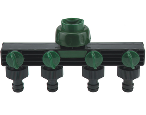Raccordo a 4 Vie in Plastica per Tubi, <span class=keywords><strong>Sdoppiatore</strong></span> Facile da Installare, Diametro 1/2'', SGE SG2529 per <span class=keywords><strong>Rubinetto</strong></span> da Giardino - Product Image 1