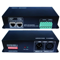 DC12V-24V DMX 512 de control digital de señal dmx controlador 512 DMX 512 decodificador dmx512 controlador de luz de LED de tira