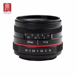 고품질 35mm F1.6 NEX MFT M4/3 E FX 마운트 APS-C 포커스 미러리스 디지털 카메라 렌즈