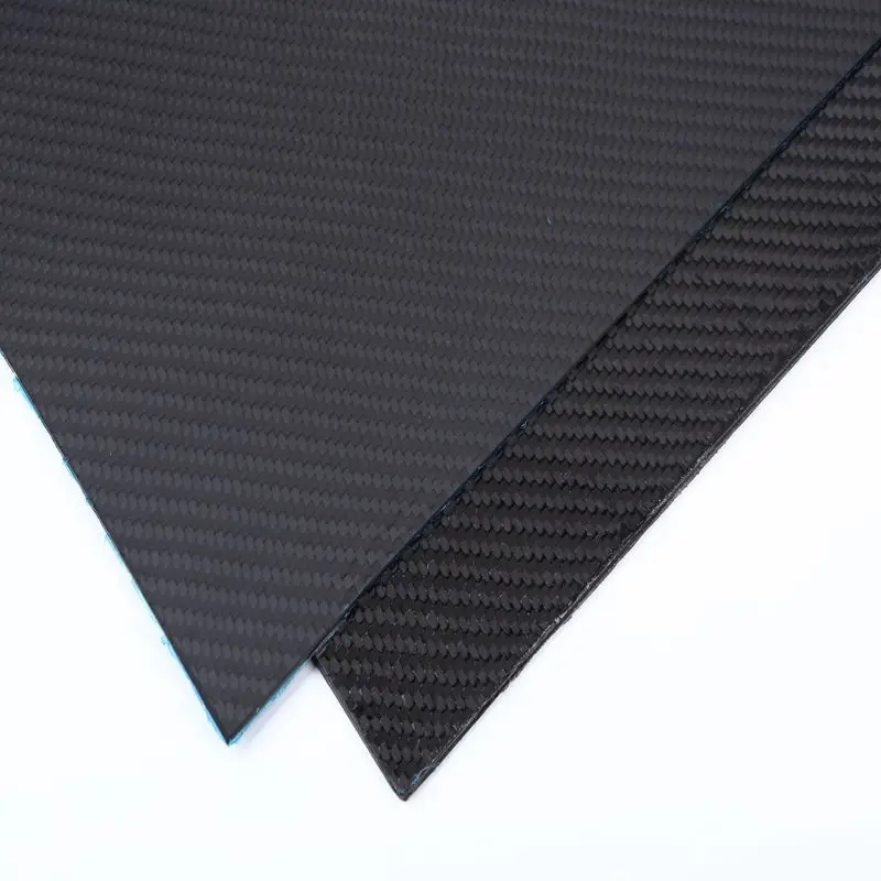 Real Carbon Fiber Gelamineerde Vel 1Mm 2Mm 3Mm Dikte Koolstofvezel Plaat