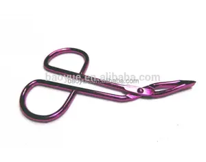 color electronic plating scissors handle eyebrow tweezers