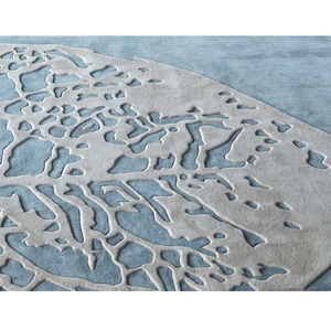 Trung Quốc Cắt Đống Bắc Âu Tay Chần Thảm Handmade <span class=keywords><strong>Rug</strong></span> <span class=keywords><strong>New</strong></span> <span class=keywords><strong>Zealand</strong></span> Len Thảm Và Thảm Cho Phòng Khách - Product Image 2