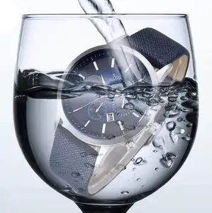 不锈钢豪华防水石英oem品牌手中手表定制标志手腕男式手表