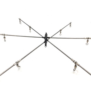 65cm Acier Inoxydable Six Équerre avec 12 Émerillons De Pêche matériel de Pêche Produits - Product Image 2