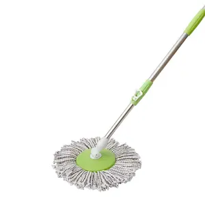 360 Degree Rotating Microfiber Magic Hand Mop With Stainless Pole