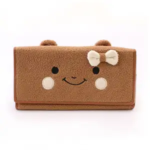 Mooie Kat Ontwerp Dames Clutch Bag, Mode Boog Knoop Vrouwen Pu Leuke Portemonnee - Product Image 1