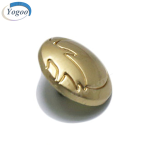 Werbe bleifreie geprägte Gold legierung Metall Einloch knöpfe Hersteller - Product Image 5