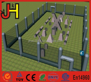 Inflatable paintball ตาข่าย arena inflatable paintball field สำหรับ bunker เกมกีฬา - Product Image 6
