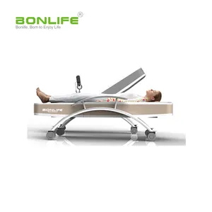 Best V3 Price 3d Foldable Thermal Jade Stone Electric Massage Bed With LCD Screen