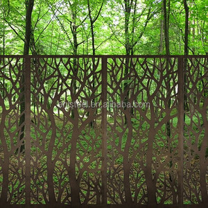 Palo a T per Recinzione Contemporanea in Acciaio Corten Solido Economico da 3 Metri - Product Image 4
