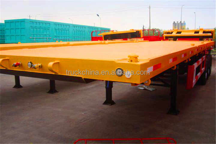 CIMC 3 Axles Flatbed Trailer for Tanzania