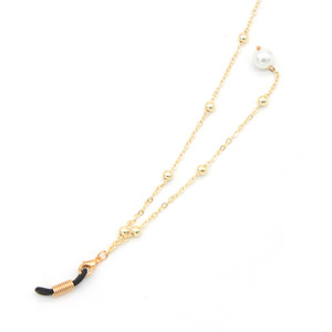 <span class=keywords><strong>Catena</strong></span> per <span class=keywords><strong>Occhiali</strong></span> da Vista e Collane in Lega di Zinco Dorata Personalizzabile per Donne alla Moda - Product Image 3