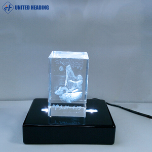 อะแดปเตอร์สีขาวหรือสี RGB ขนาด3.5นิ้ว x 4.5นิ้วฐานไฟ LED ทำจากไม้แล็กเกอร์เคลือบแล็กเกอร์สีดำสำหรับเปียโนสี่เหลี่ยมผืนผ้า - Product Image 3