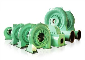 수평한 프랜시스 터빈/물 터빈/수력 전기 Turbina 전기 세대 수력 전기 발전기, 수력 발전소 DSSD WOONERGY