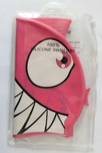 <span class=keywords><strong>Gorro</strong></span> de natación con dibujos animados para niños, de gel de sílice suave, con tiburón - Product Image 5