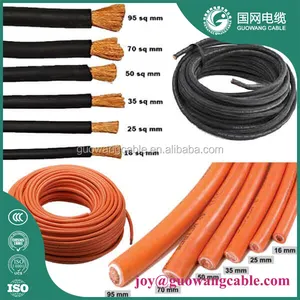 Super Flexible Forrado de Goma CABLE de SOLDADURA, 12 MM, 4/0 AWG con IEC60245 Estándar