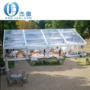 هياكل الالمنيوم الخارجية شفافة خيمة زفاف المعرض التجاري