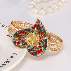Tempestato di diamanti Fiore Delle Signore Del Braccialetto di Argento Fiore <span class=keywords><strong>Orologio</strong></span> Da Polso delle Donne della vigilanza WW100 - Product Image 5