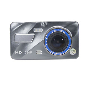 Dash <span class=keywords><strong>Cam</strong></span> nouvelle <span class=keywords><strong>cam</strong></span>éra DVR de voiture à double objectif Full HD 1080P 4 "IPS avant + arrière bleu miroir Vision nocturne enregistreur vidéo moniteur de stationnement - Product Image 2
