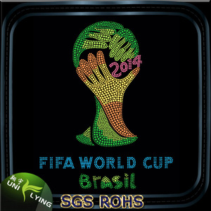 World cup adorno del rhinestone transferencia del arreglo caliente - Product Image 1