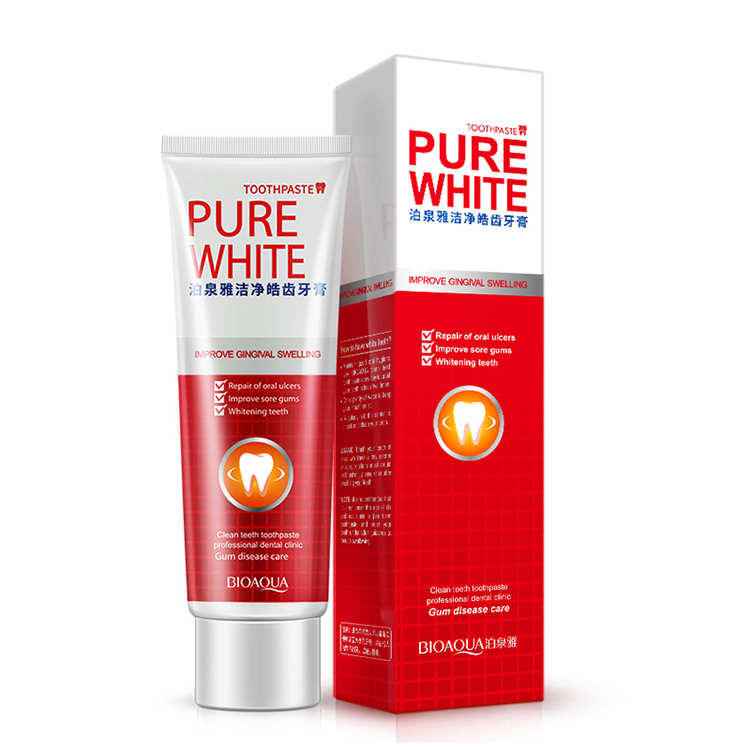 Очищающая зубная паста Bioaqua для удаления зубов, отбеливания зубов, клюквы, ухода за полостью рта