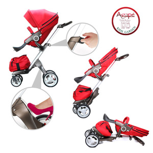 AG06 plegable ligero de dos niños de cuatro ruedas <span class=keywords><strong>trolley</strong></span> - Product Image 4