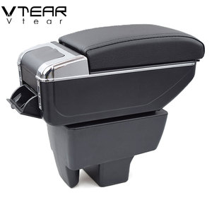Vtear Per <span class=keywords><strong>Skoda</strong></span> <span class=keywords><strong>Rapid</strong></span> bracciolo USB di Ricarica intensificare Doppio strato scatola di immagazzinaggio centrale contenuti Negozio bracciolo <span class=keywords><strong>accessori</strong></span> 13- 18