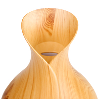 Diffuseur ultrasonique d'huile essentielle au parfum de bois, humidificateur ultrasonique, logo personnalisé, 400 ml, vente en gros, ml