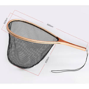 Red de <span class=keywords><strong>Pesca</strong></span> con mosca, malla con mango de madera, Red de aterrizaje de nailon, soporte de captura y liberación, cesta, Combo, Kit de herramientas de <span class=keywords><strong>Pesca</strong></span> de trucha - Product Image 4