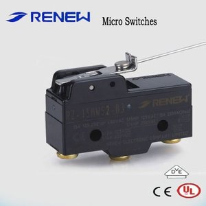 כוח נמוך Z סדרת מתג spdt מיקרו נירוסטה בסיסי מתג עם ידית ציר ip40 הידית/ - Product Image 2