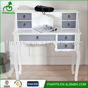 Francés Grande <span class=keywords><strong>Blanco</strong></span> <span class=keywords><strong>Tocador</strong></span> de Madera <span class=keywords><strong>En</strong></span> El Dormitorio - Product Image 2