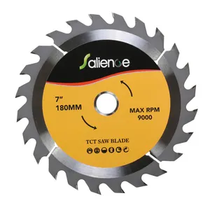 Professional 7inch 180X24T Carbide Tipped TCT wood cutting circular saw blade