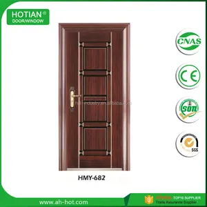 hot sale canada external steel safety doors iron single main door designs with grill