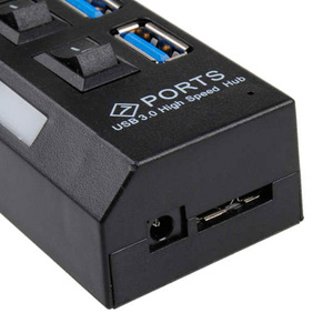 HUB1-12 hi-tốc độ 7 cổng USB 2.0 HUB với cá nhân Onoff Thiết bị chuyển mạch và dẫn ánh sáng - Product Image 5