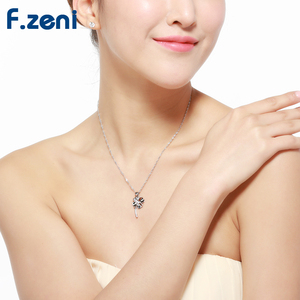 הטוב ביותר חבר סיטונאי 925 כסף סטרלינג שרשרת טוב מזל פרח ארבעה עלה תלתן שרשרת - Product Image 4